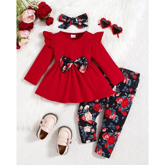 Baby Girl Clothes Toddler Girl Outfits Infant Girl Summer Clothes for Girl Ruffl - Picture 2 of 6